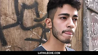 LatinLeche - Cute Latino Hipster Gets A Out of place Cum Facial